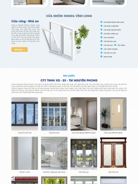 Cửa nhôm Xingfa Vĩnh Long