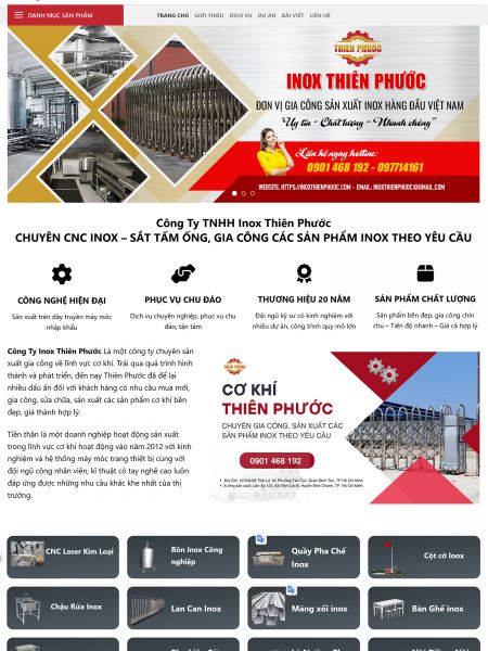Gia công CNC Inox Thiên Phước
