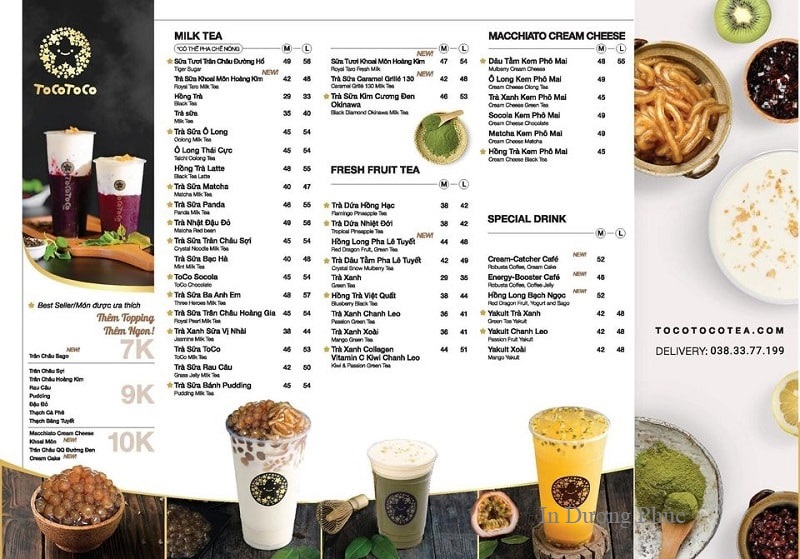 Thiết kế menu - thiết kế sáng tạo