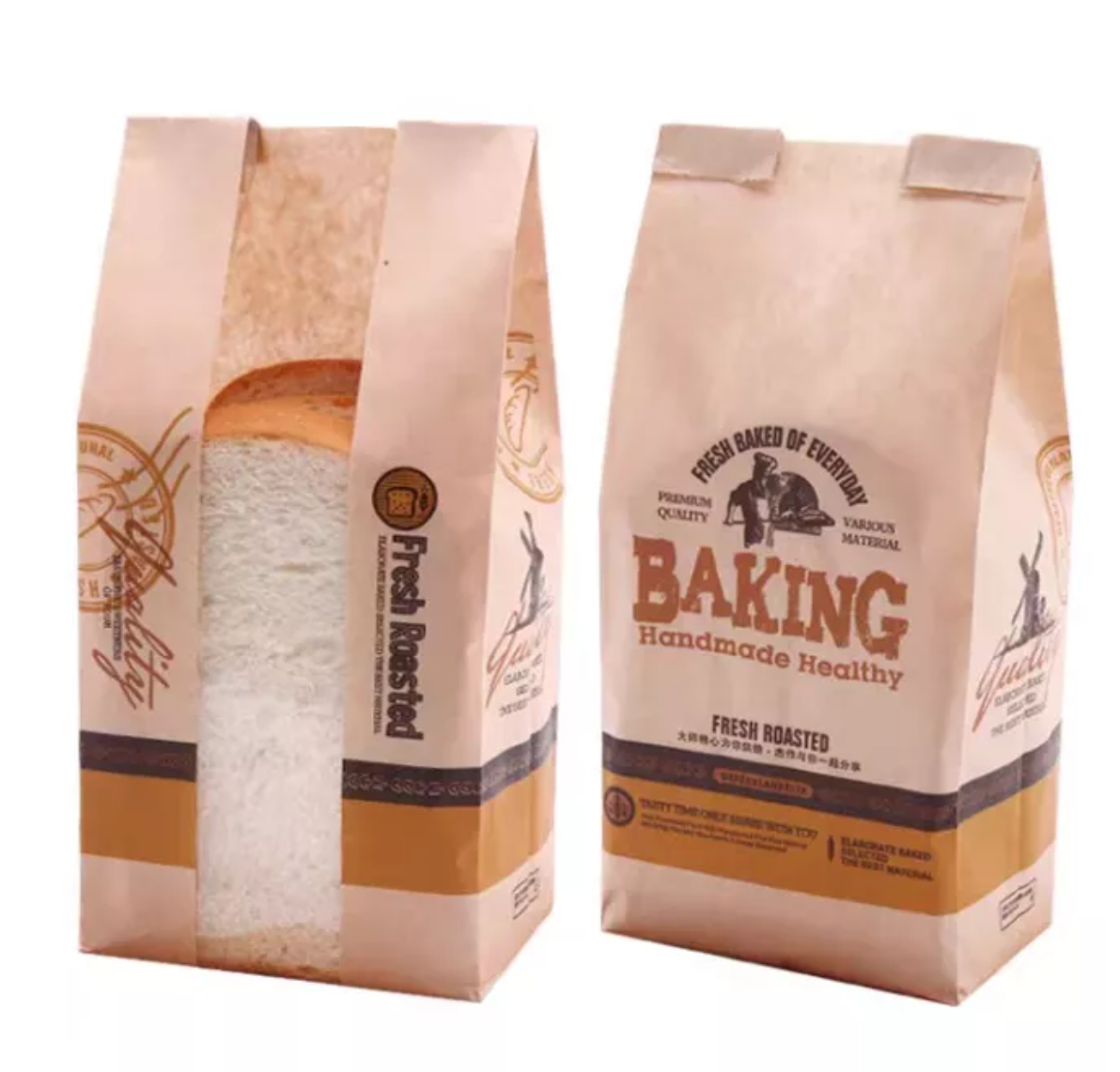 túi giấy đựng bánh mì bằng giấy kraft - thiết kế, in ấn - hình 6
